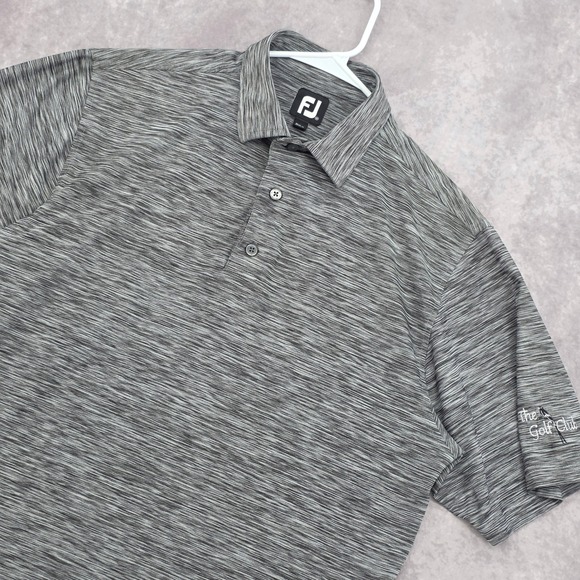 FootJoy Other - FootJoy Fj Mens Medium ProDry Golf Polo Shirt Grey Space Dye Performance Stretch